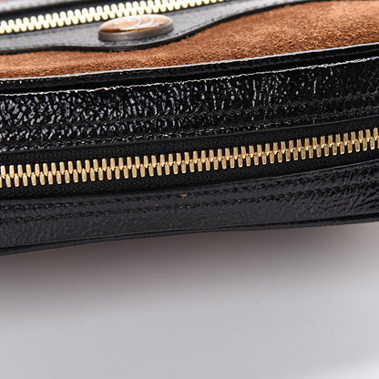 Gucci Suede Small Ophidia Belt Bag 65 26 Nocciola Black 10 of 11