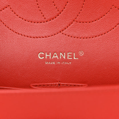 Chanel Pearly Caviar Quilted Jumbo Double Flap Orange 6 of 11