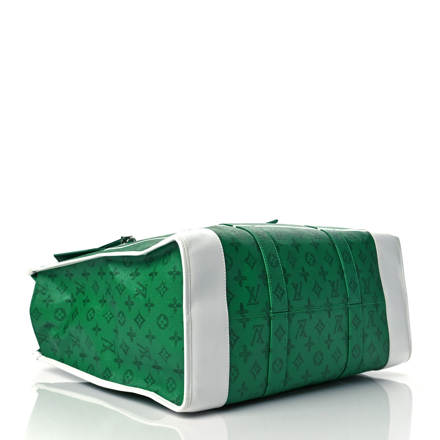 Louis Vuitton Vintage Monogram Everyday LV Cabas Zippe GM Green 3 of 8