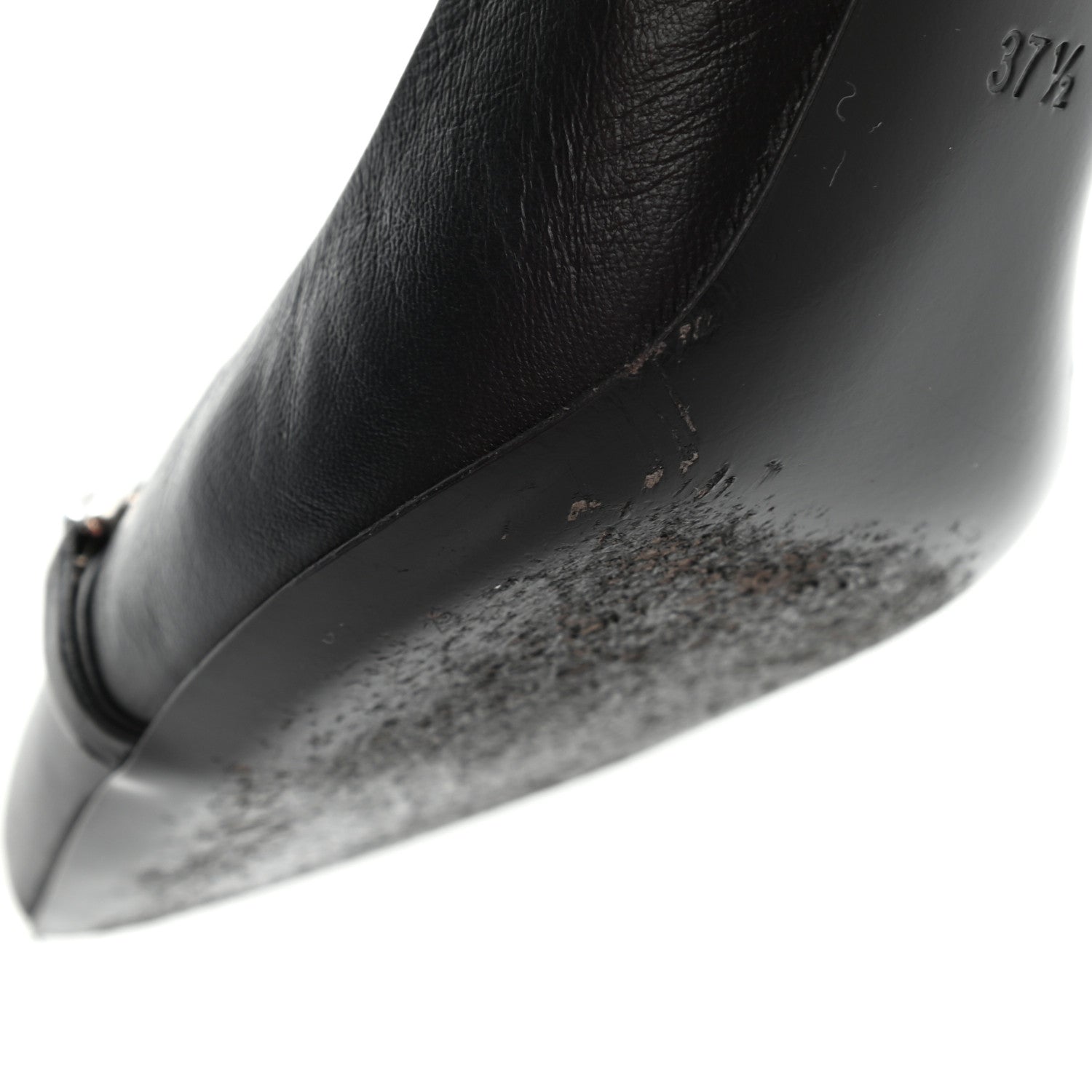 Gucci Nappa Moorea Molaita Mid Heel Pumps 37.5 Black 11 of 14