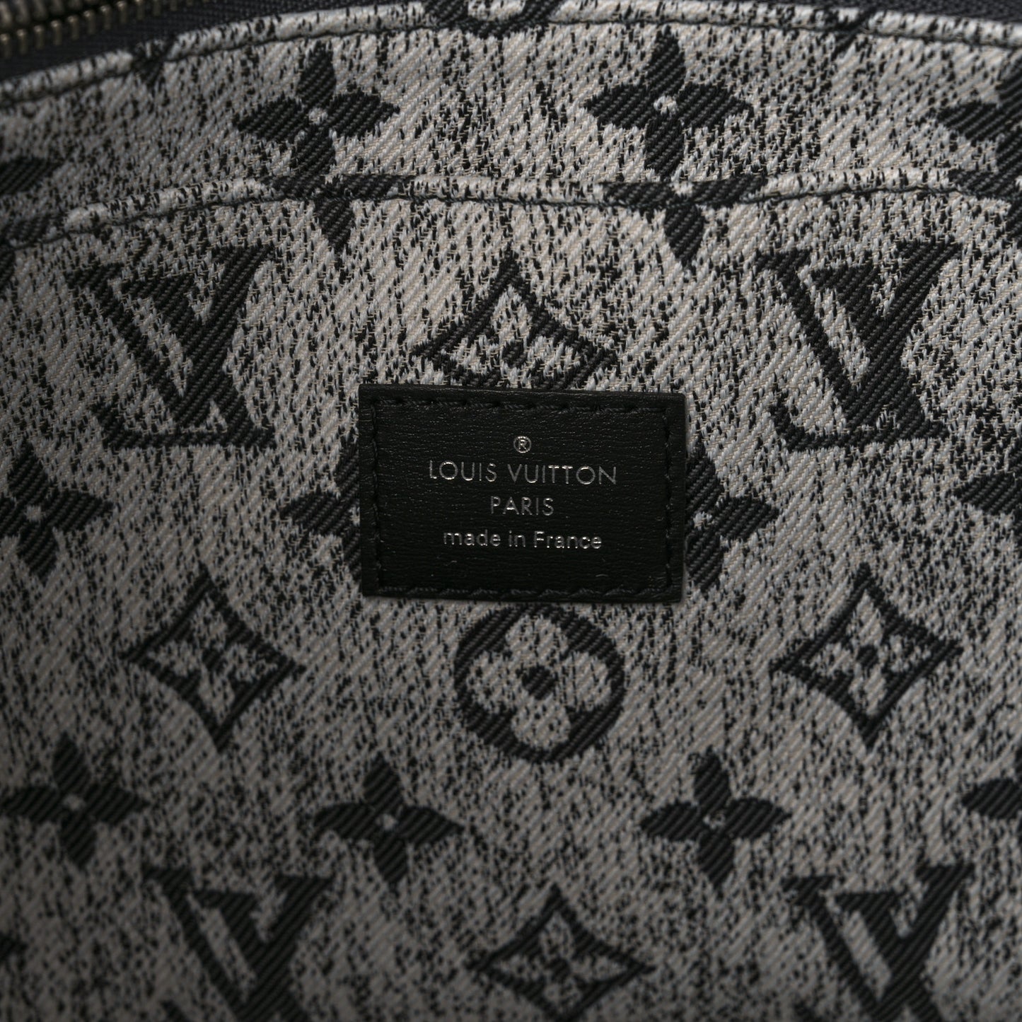 Monogram Jacquard Denim Onthego MM Black