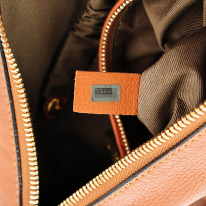 Chloe Calfskin Small Marcie Satchel Tan 8 of 8