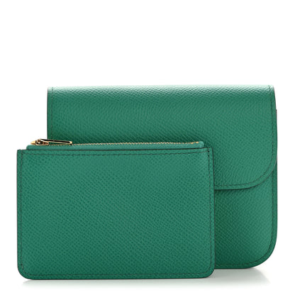 Hermes Epsom Constance Slim Wallet Vert Jade 3 of 11
