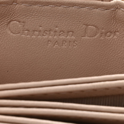 Christian Dior Lambskin Cannage Lady Dior 5-Gusset Card Holder Light Pink 7 of 14