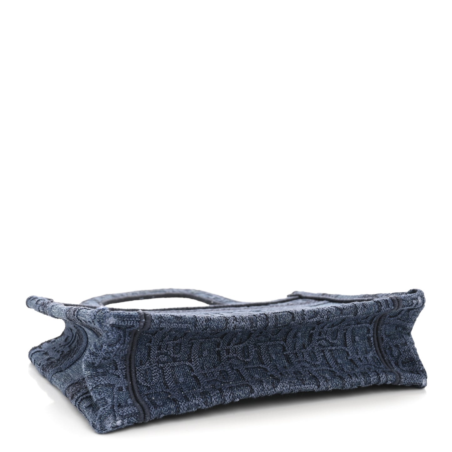 Oblique Denim Mini Book Tote Blue