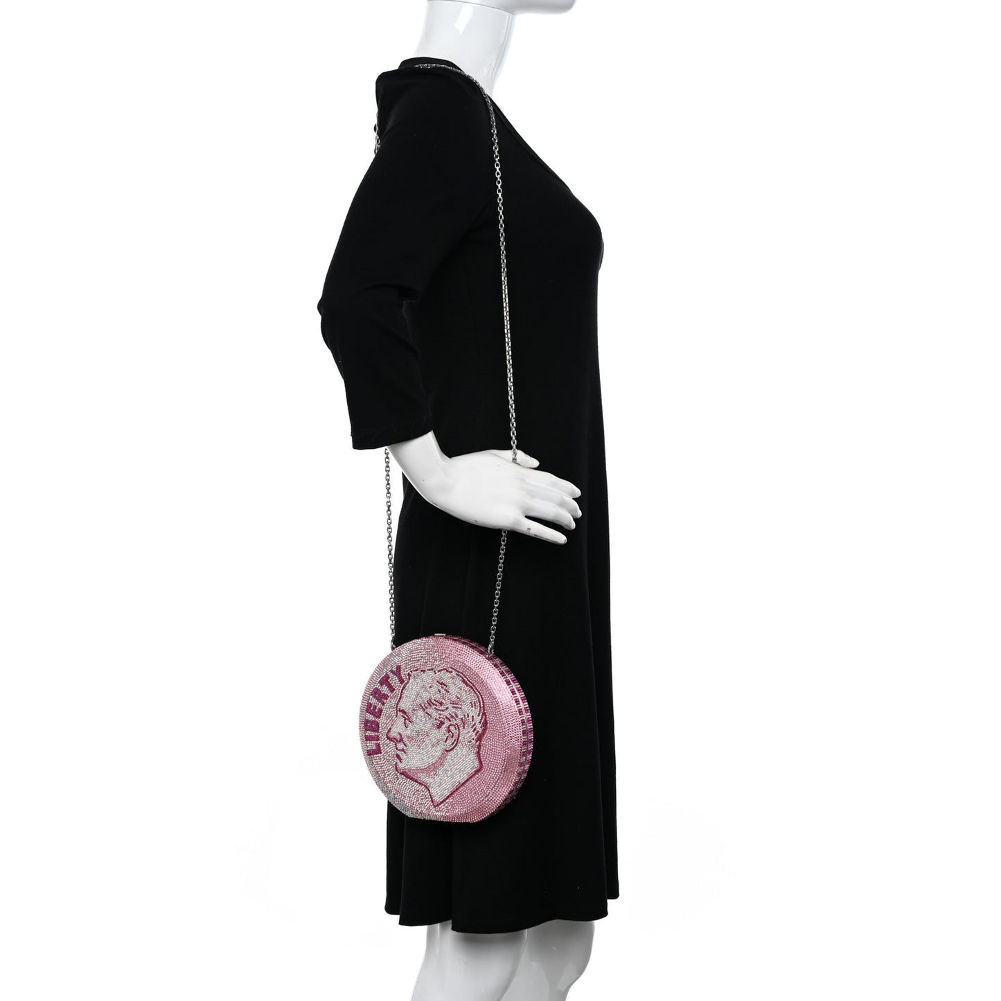 Crystal No Ceilings Dime Disc Bag Pink