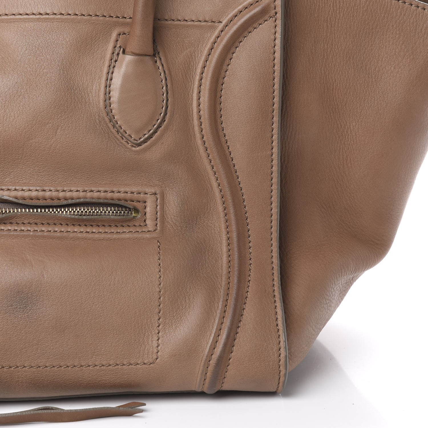 Celine Supple Calfskin Medium Phantom Luggage Taupe 13 of 23