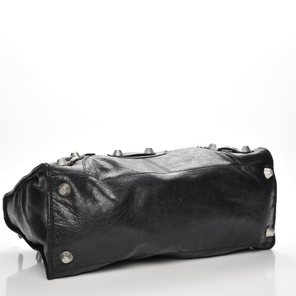 Balenciaga Agneau Giant 21 Silver Hardware Work Black 4 of 7