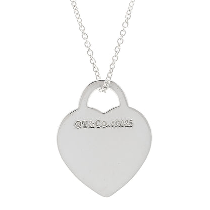 Tiffany Sterling Silver Small Return To Tiffany Heart Pendant Necklace 4 of 6