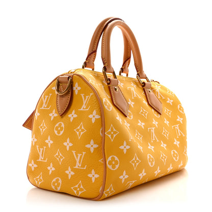 Louis Vuitton Calfskin Monogram Speedy P9 Bandouliere 25 Jaune Mat 4 of 10