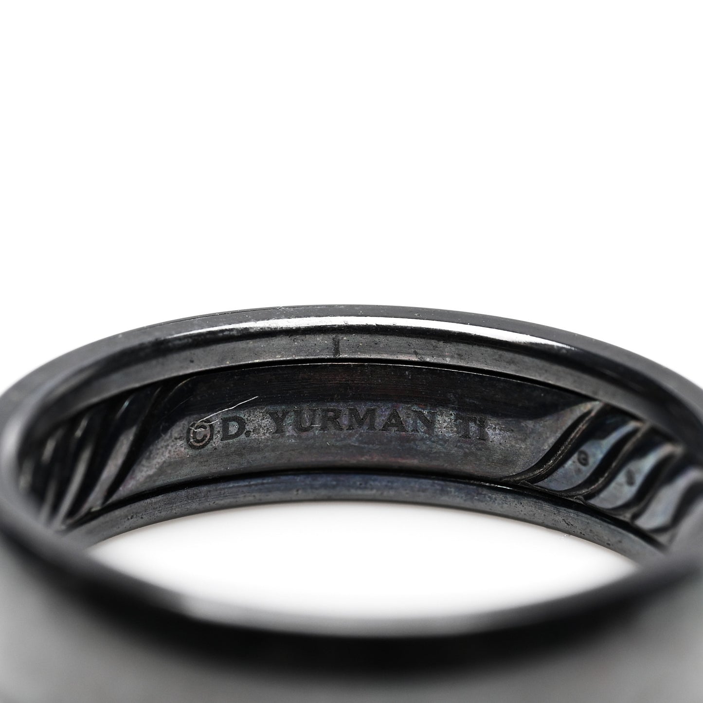 Black Titanium 6mm Classic Band Ring 61 9.5