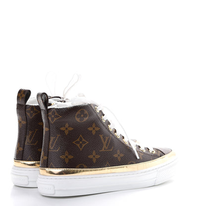 Louis Vuitton Patent Monogram Stellar Sneaker Boots 36 Gold 4 of 6