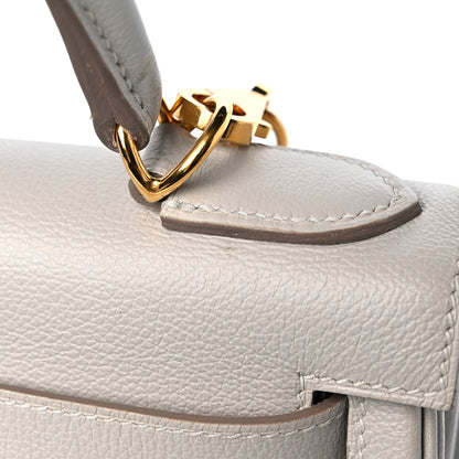 Hermes Evercolor Kelly Retourne 28 Gris Perle 10 of 11