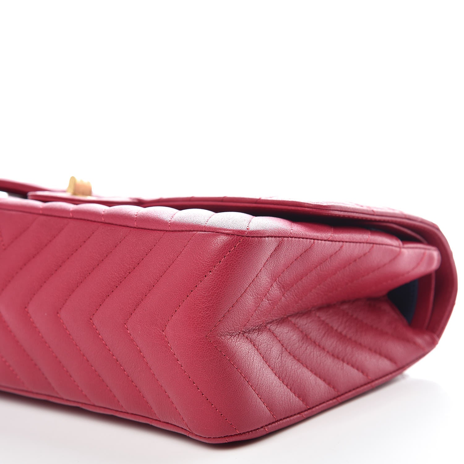 Chanel Sheepskin Chevron Quilted 2.55 Reissue 226 Flap Dark Pink 7 of 10