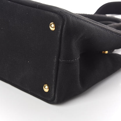Prada Canapa Small Logo Tote Black Geranio 9 of 9