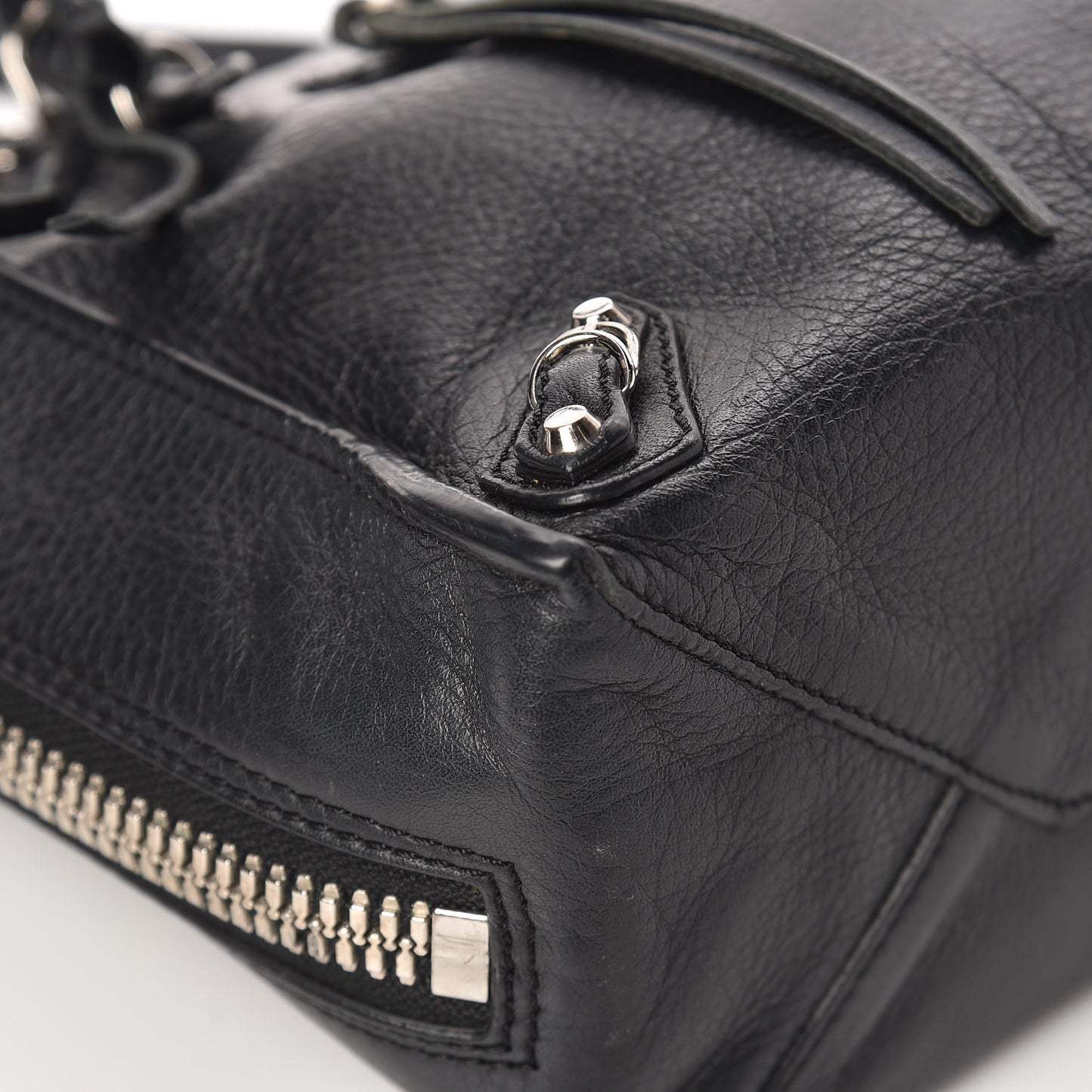 Calfskin Papier Mini A4 Tote Black