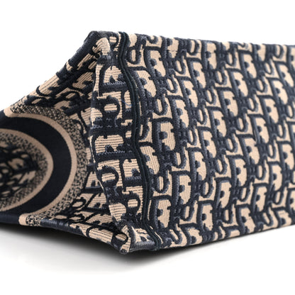 Christian Dior Oblique Small Book Tote Blue Multicolor 9 of 10