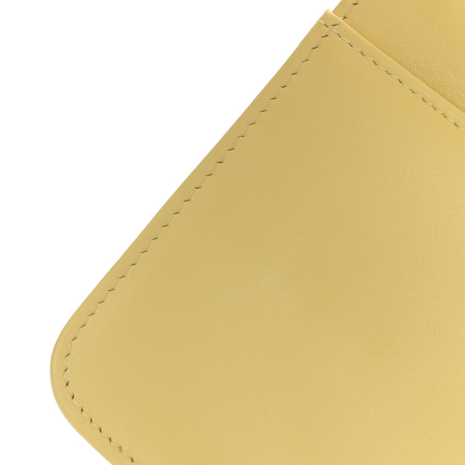 Chanel Caviar Chevron Quilted Boy Wallet On Chain WOC Yellow 11 of 11