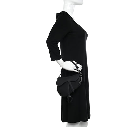 Christian Dior Ultra Matte Calfskin Mini Saddle Bag Black 2 of 9