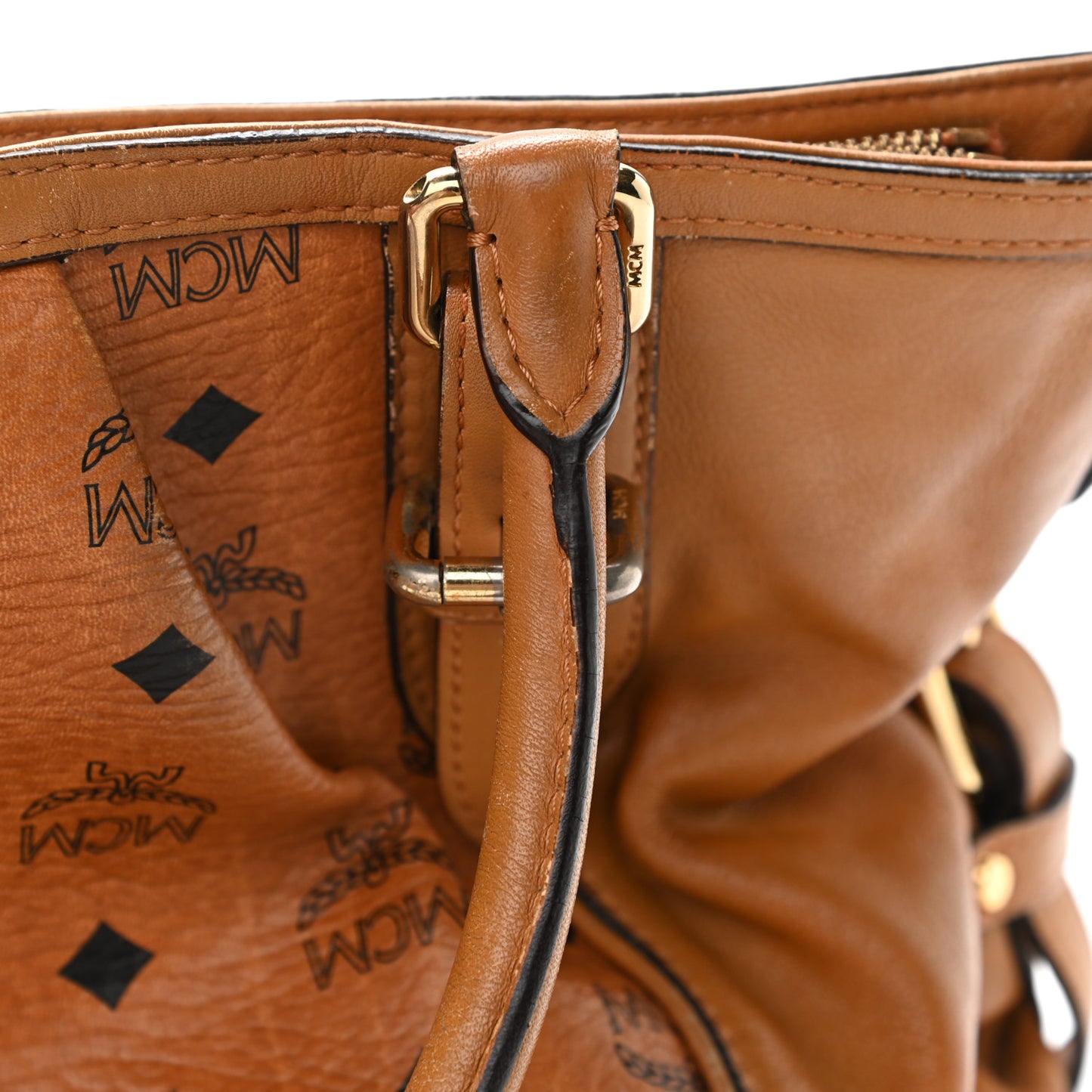 Visetos Essentials Shopper Tote Small Cognac