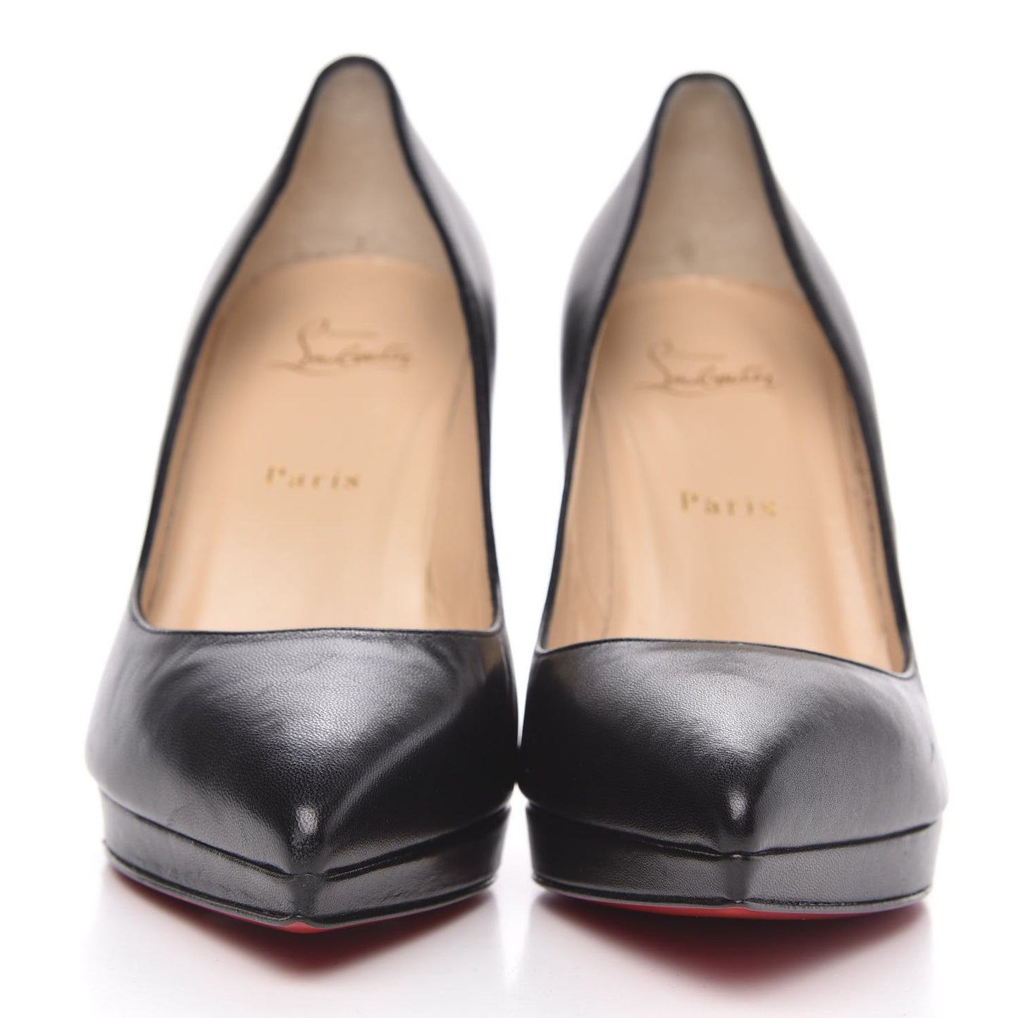 Shiny Nappa Pigalle Plato 100 Pumps 39.5 Black