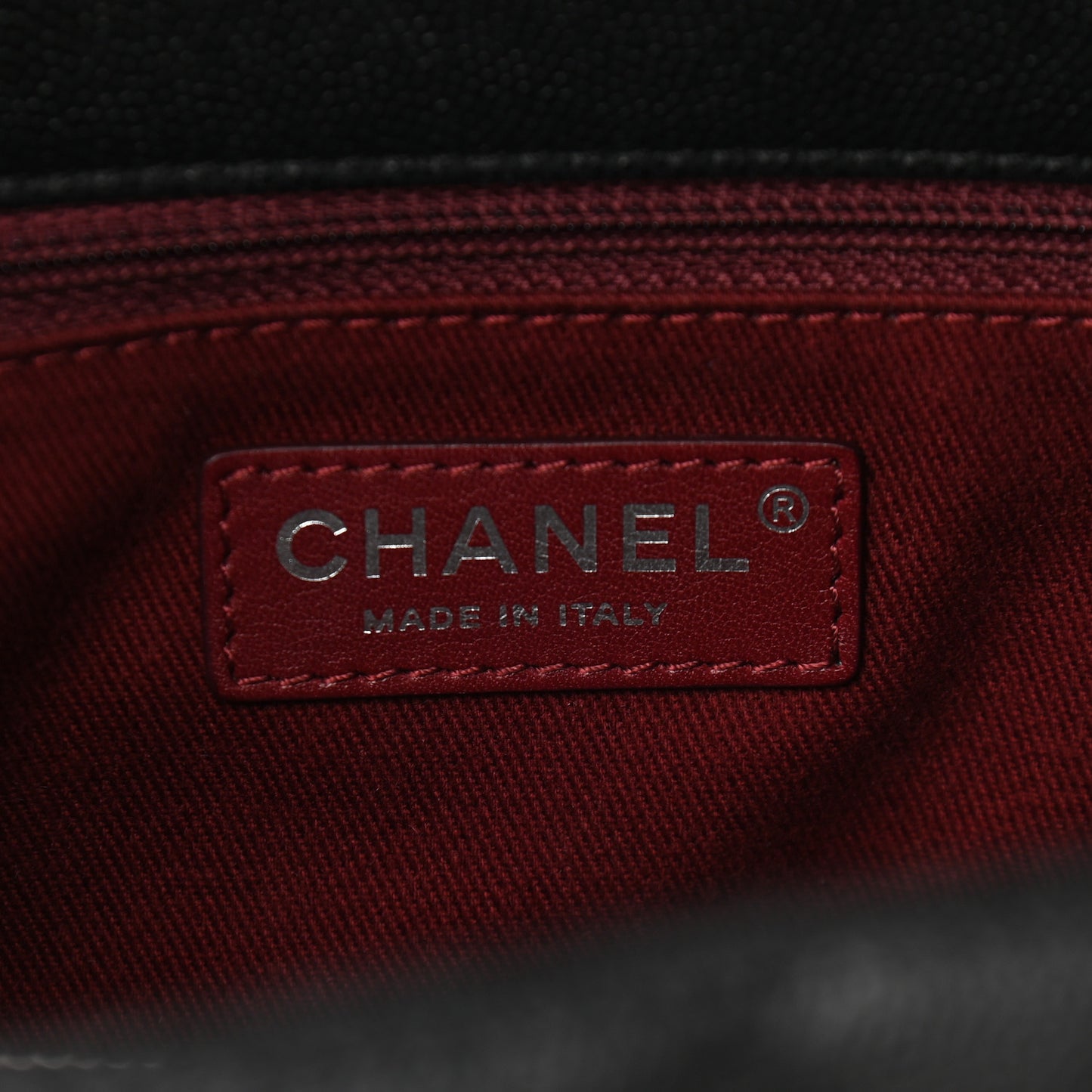 Caviar Quilted Small Coco Handle Flap Black