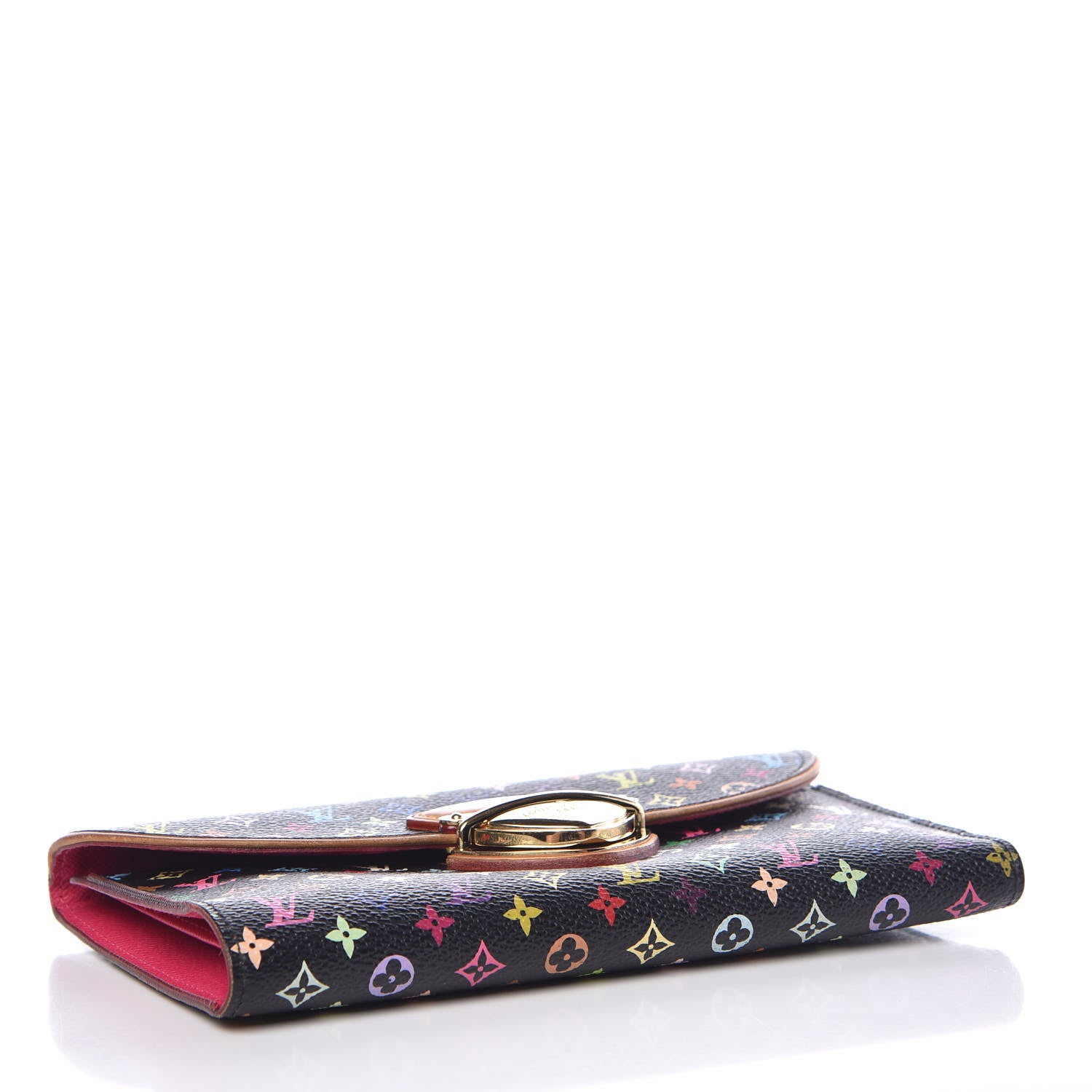 Louis Vuitton Monogram Multicolor Eugenie Wallet Black Grenade 4 of 9