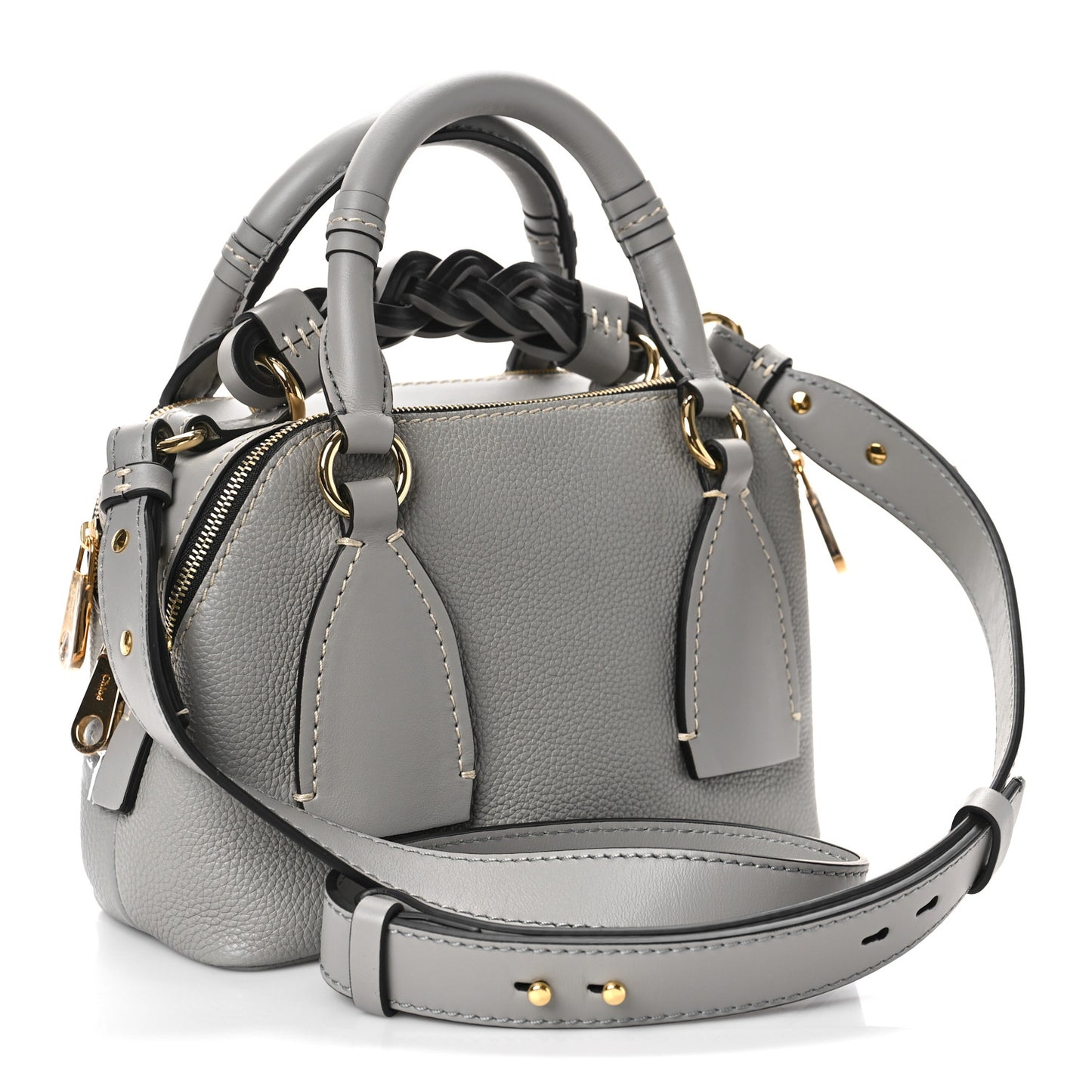 Calfskin Small Daria Stormy Grey