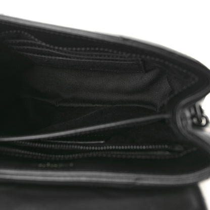 Saint Laurent Calfskin Y Quilted Monogram Monochrome Toy Loulou Crossbody Bag Black 5 of 10