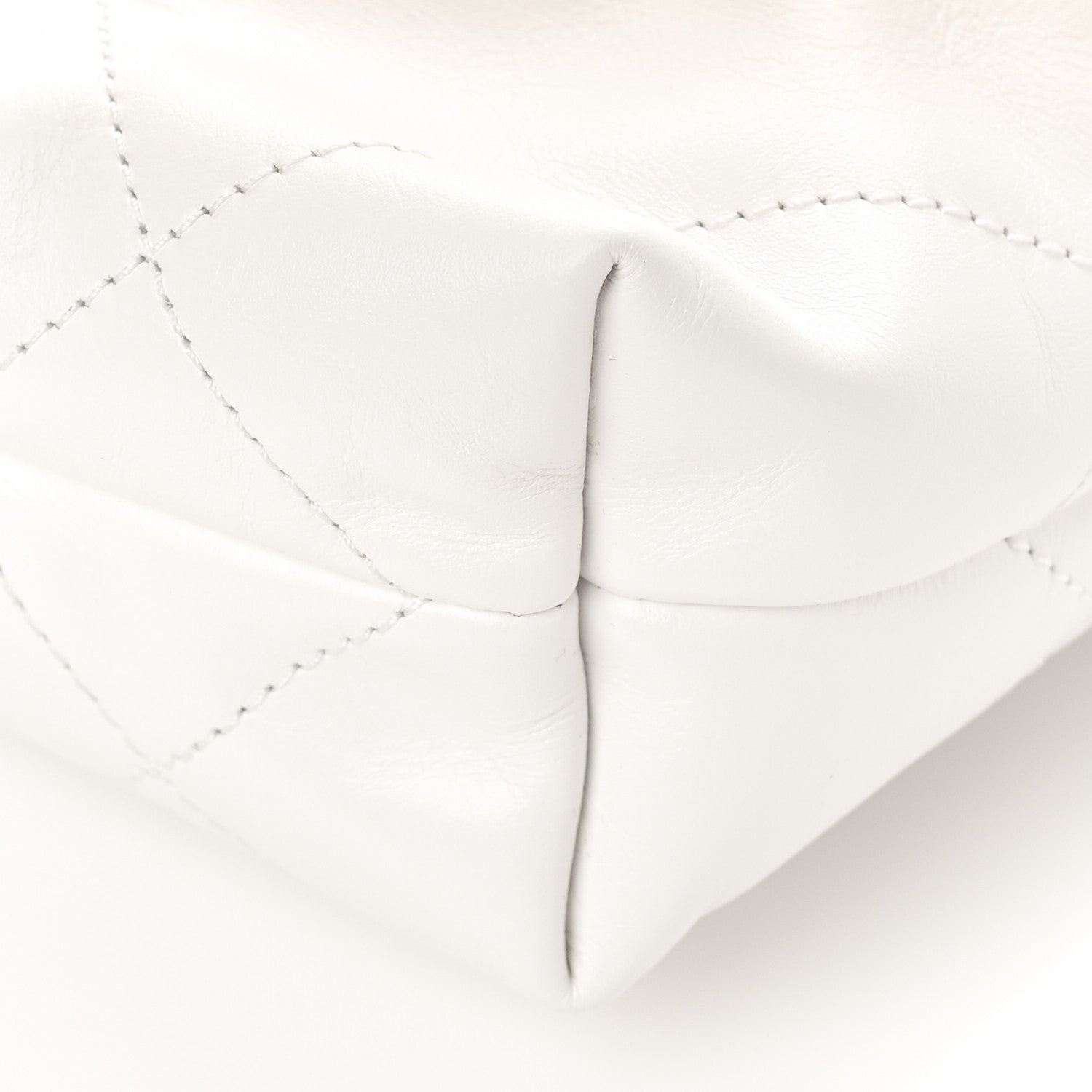 Chanel Shiny Calfskin Quilted Rainbow Mini Chanel 22 White 9 of 9