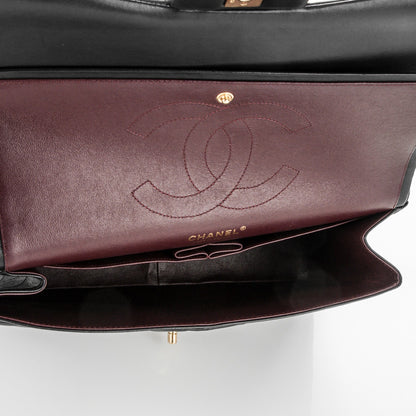 Chanel Lambskin Quilted Jumbo Double Flap Black 5 of 7