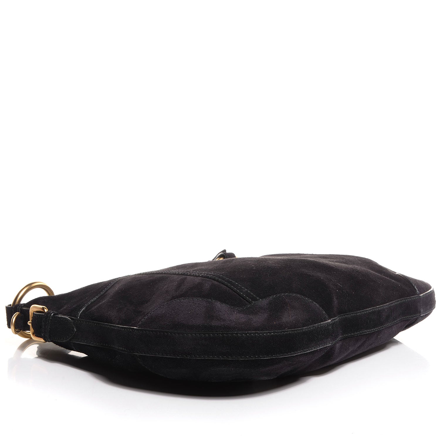 Prada Scamosciato Suede Hobo Nero Black 4 of 10
