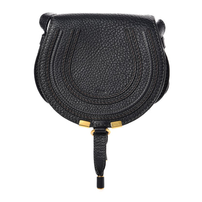 Chloe Calfskin Mini Marcie Round Crossbody Bag Black 1 of 11