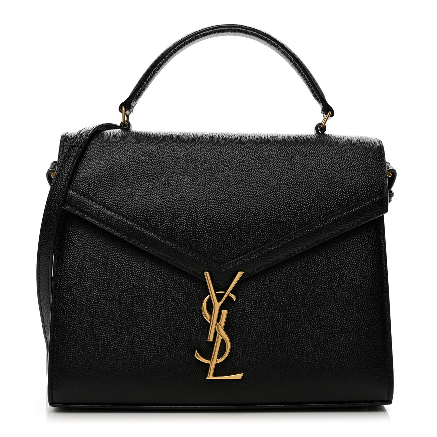 Grain de Poudre Medium Classic Monogram Cassandra Top Handle Black