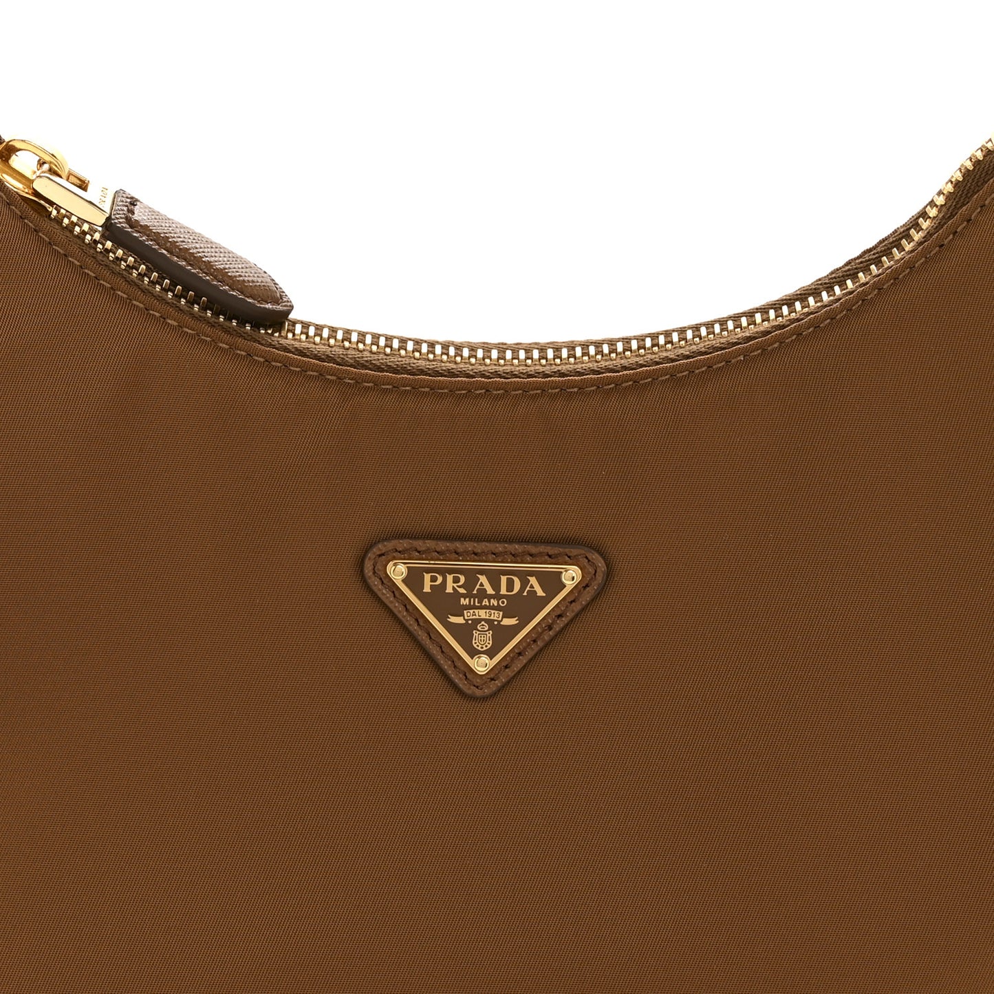 Re-Nylon Saffiano Mini Re-Edition 2005 Bag Brandy