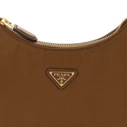 Prada Re-Nylon Saffiano Mini Re-Edition 2005 Bag Brandy 8 of 10