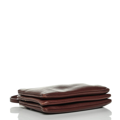 Celine Smooth Lambskin Small Trio Crossbody Bag Burgundy 4 of 6