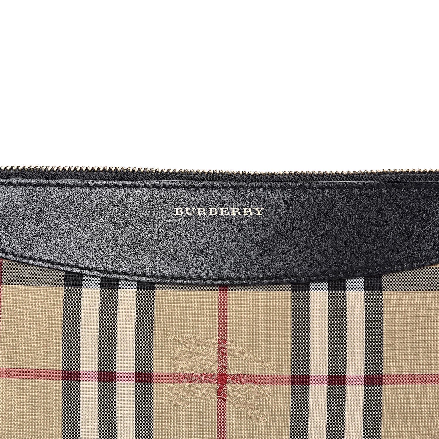Burberry Horseferry Check Peyton Crossbody Clutch Bag Black 9 of 12