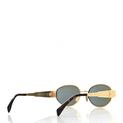 Celine Metal Triomphe 01 Sunglasses CL40235U Gold Green 4 of 7
