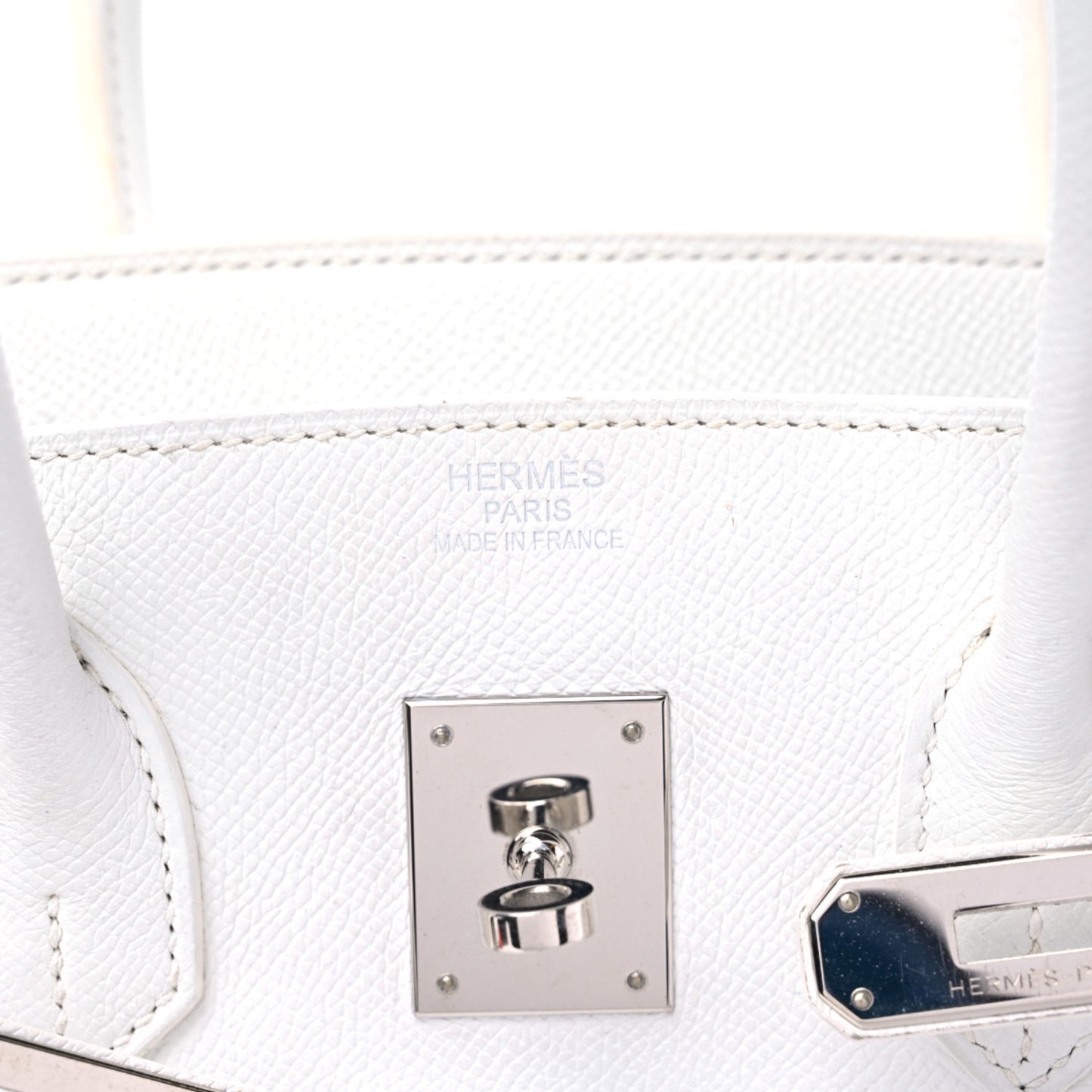 Epsom Birkin 35 White