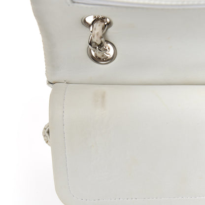 Chanel Lambskin Perforated Medium Double Flap White 25 of 26