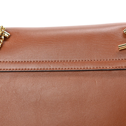 Chloe Suede Smooth Calfskin Drew Shoulder Bag Classic Tobacco 11 of 12