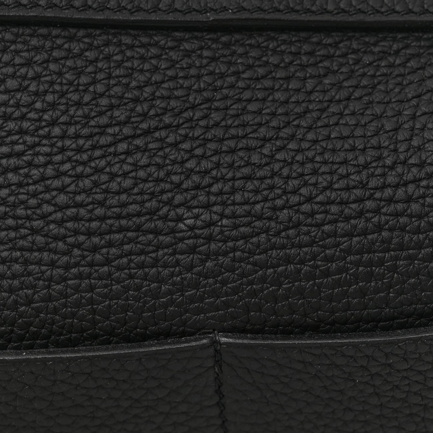 Hermes Taurillon Clemence Halzan 25 Black 11 of 12
