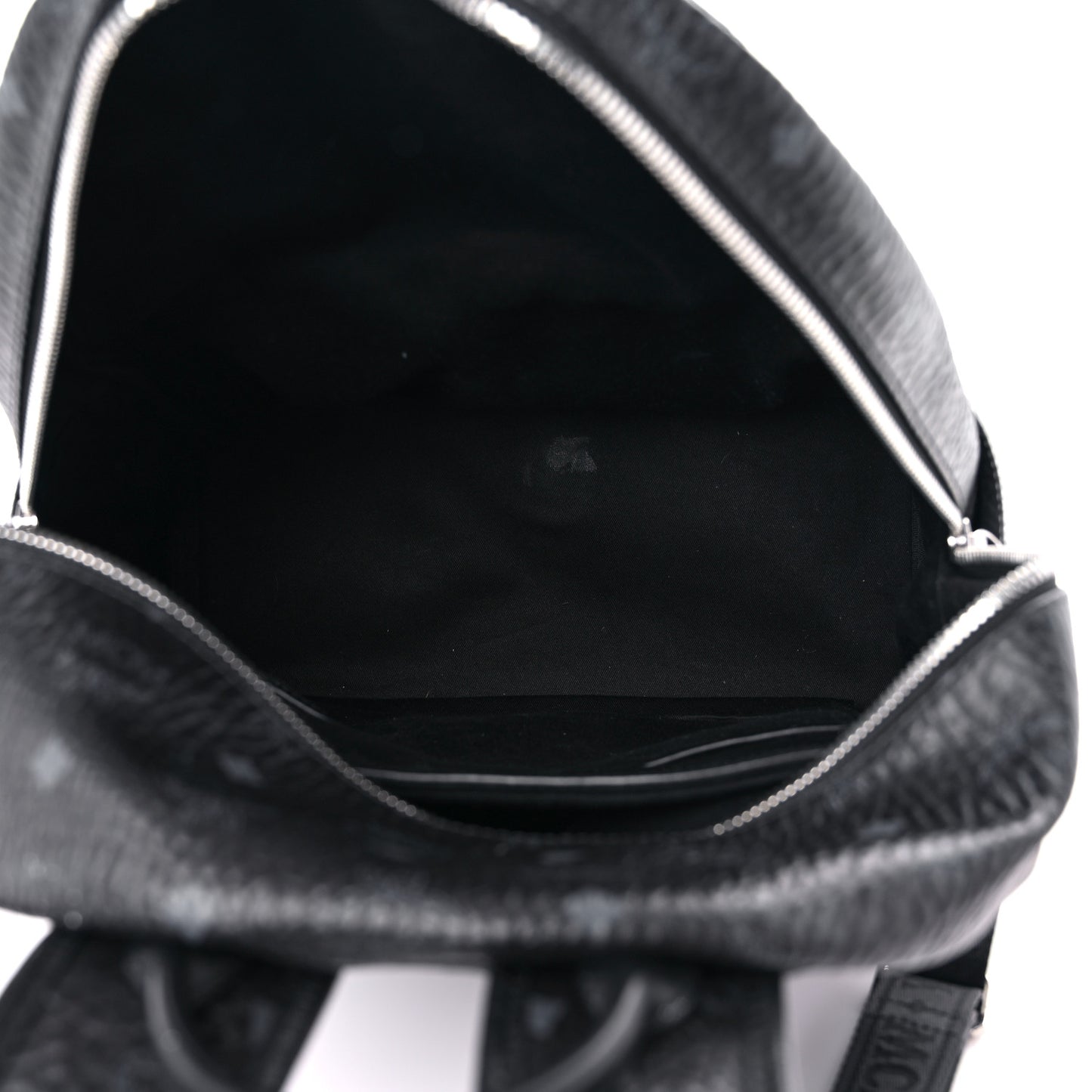 Metallic Visetos Striped Medium Stark Backpack Silver Black