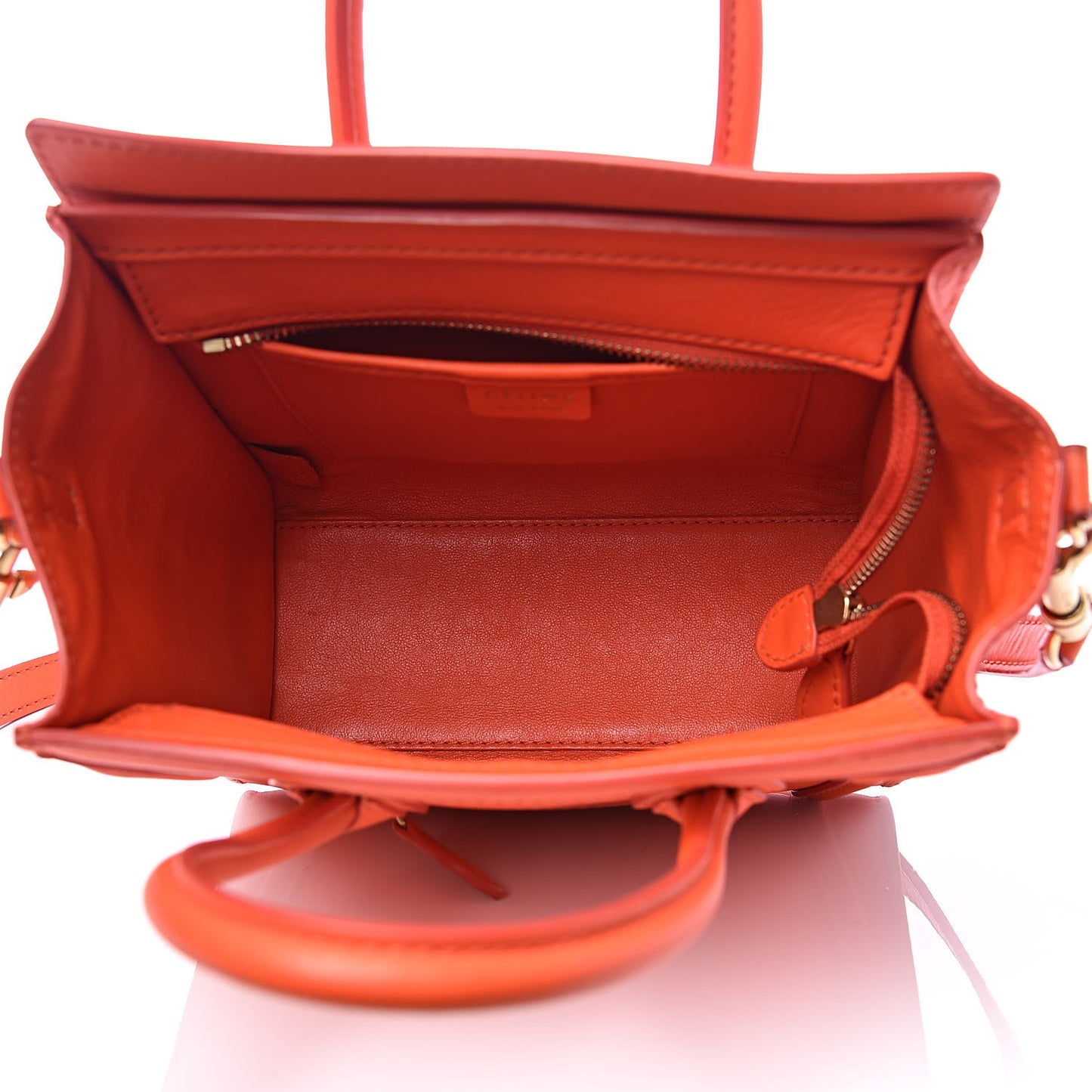 Smooth Calfskin Nano Luggage Fluo Orange