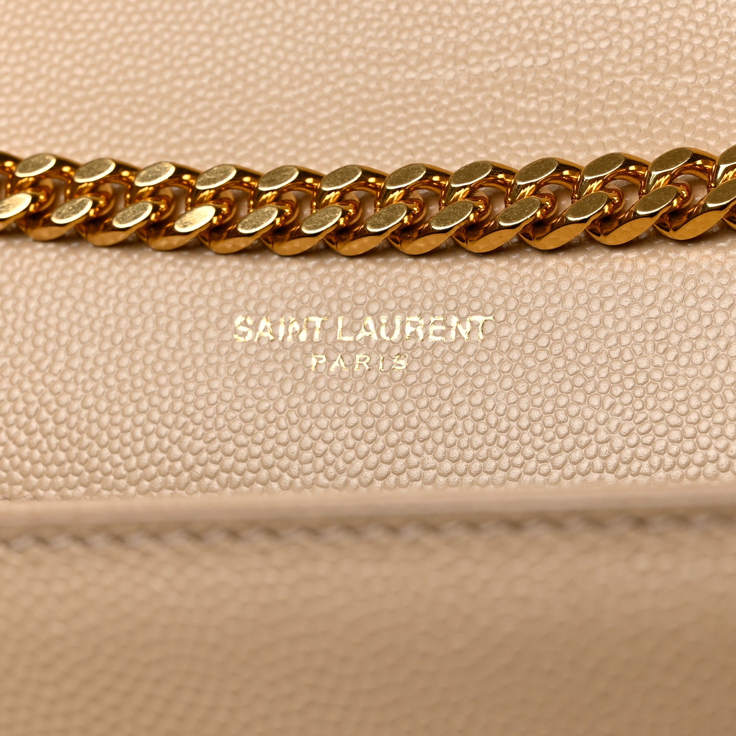 Saint Laurent Grain De Poudre Medium Monogram Kate Satchel Nude Powder 6 of 12