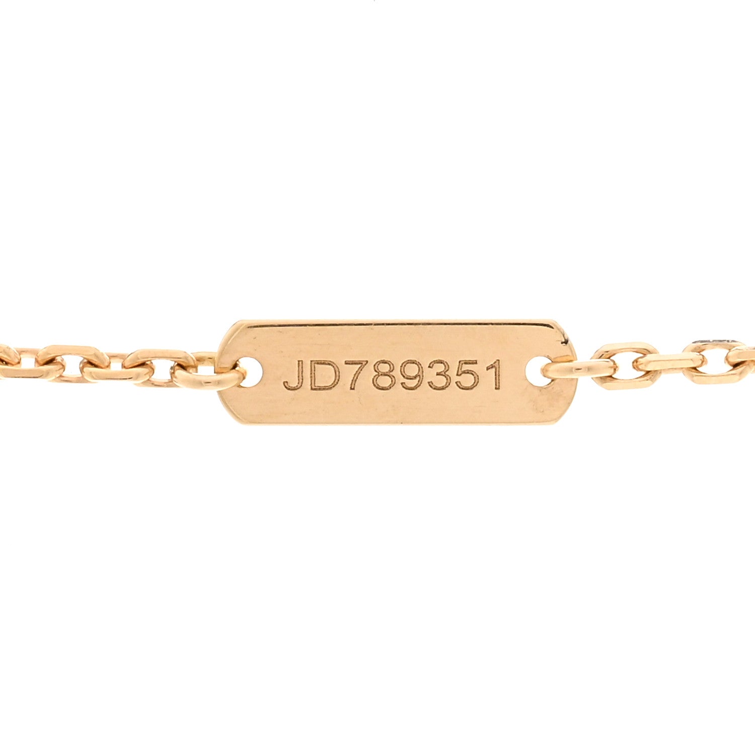 Van Cleef & Arpels 18K Yellow Gold Guilloche Vintage Alhambra Pendant Necklace 4 of 5