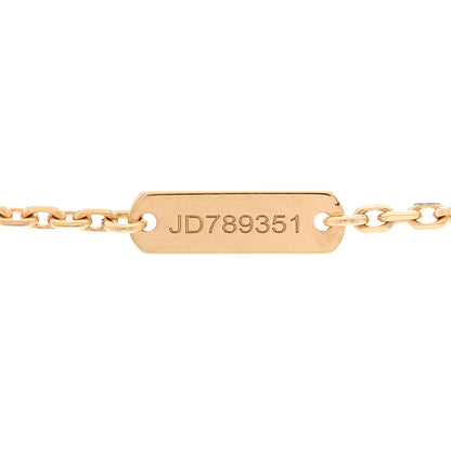 Van Cleef & Arpels 18K Yellow Gold Guilloche Vintage Alhambra Pendant Necklace 4 of 5
