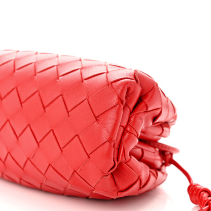 Bottega Veneta Nappa Intrecciato The Mini Pouch Bright Red 10 of 11