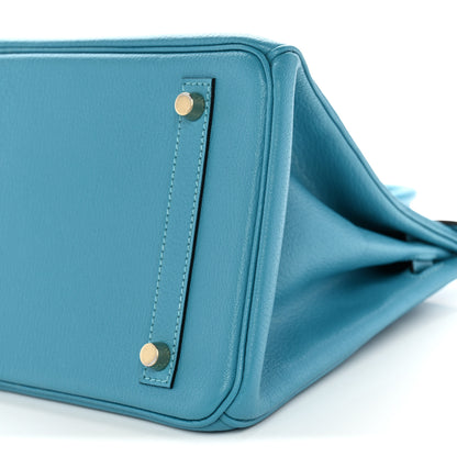 Hermes Chevre de Coromandel Birkin 30 Turquoise 10 of 11